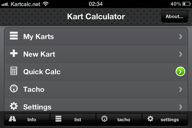 kart calculator